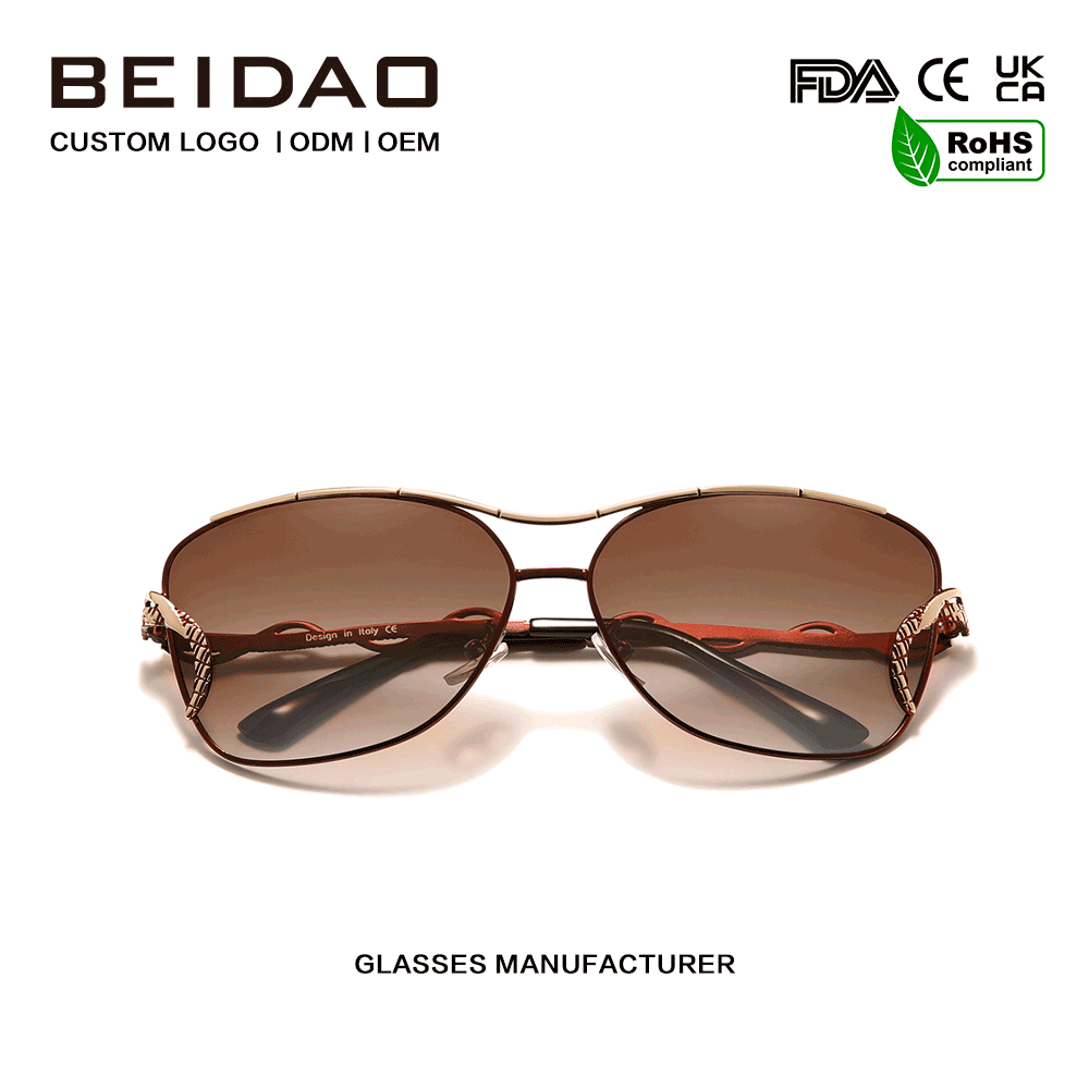 2026 Big Full Rim Gradient UV400 Protection Solbriller Kjøring