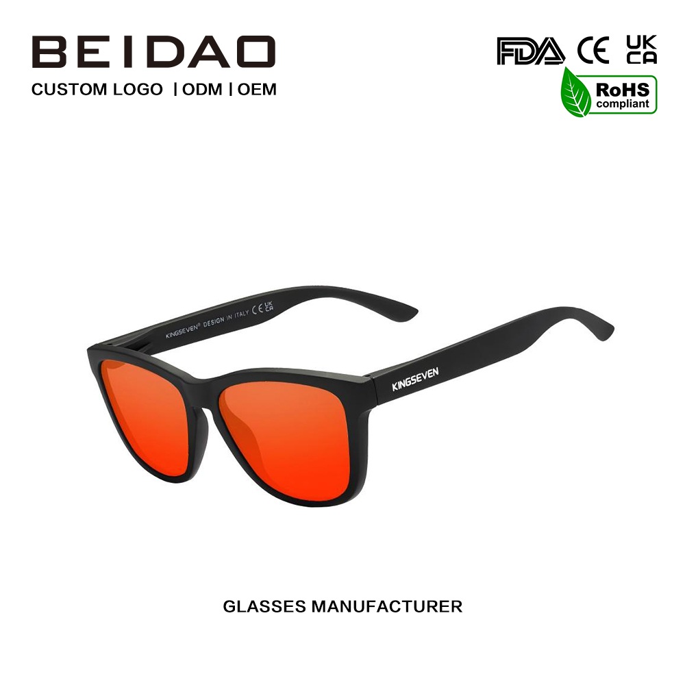 Klassiske firkantede TR90 polariserte solbriller