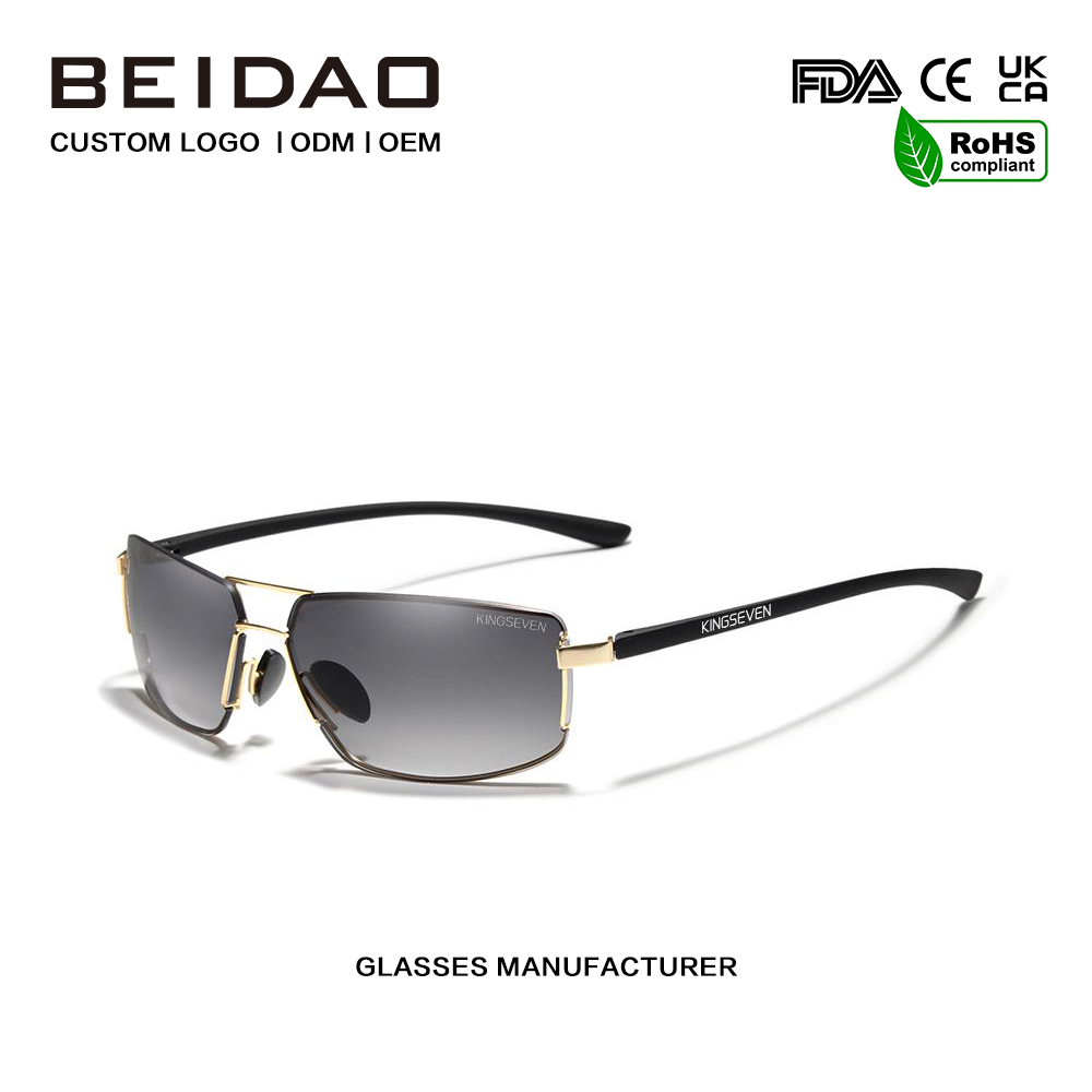 Hotselgende mote polariserte aluminiumssolbriller